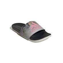 adidas Adilette Comfort Blume grau/pink/schwarz Badeschuhe Damen